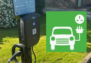Electric Vehicle Charging Point at South Coombe Cottages Devon